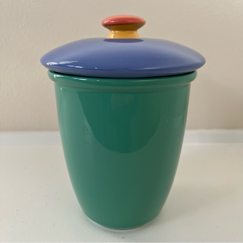 Vintage 1970s Colorways by LINDT-STYMEIST Medium Canister and Lid